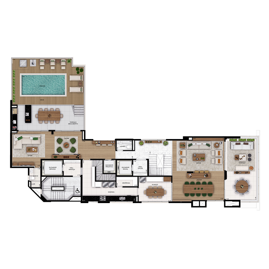 518 m² - Duplex Superior 