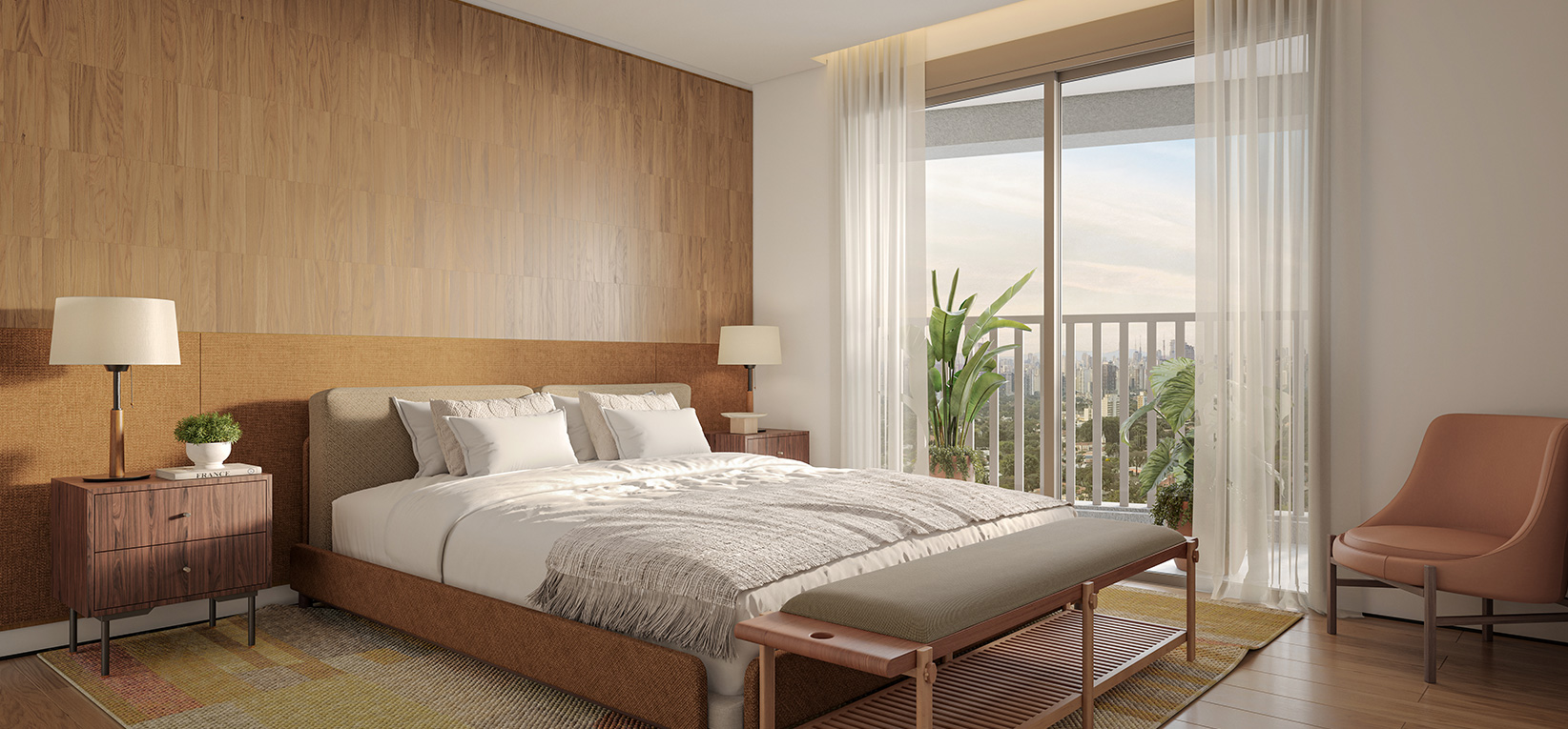 Suíte Master - Apto. de 246 m² - Perspectiva Artística 